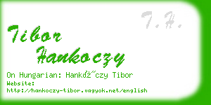 tibor hankoczy business card